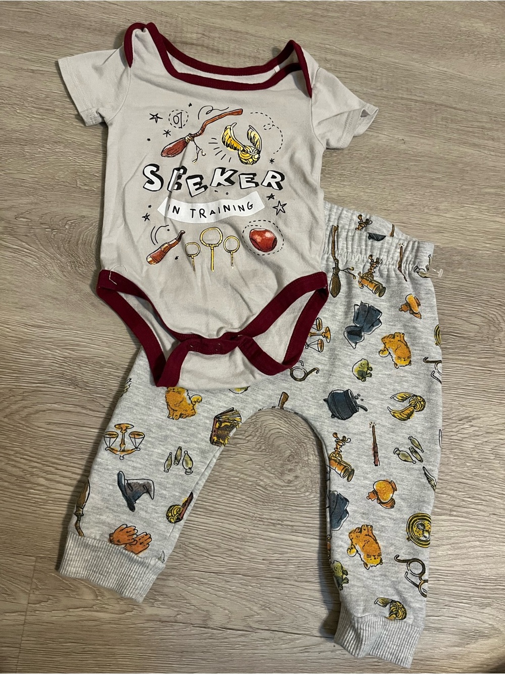 Warner Bros. Harry Potter Seeker in Training Bodysuit & Pants Set